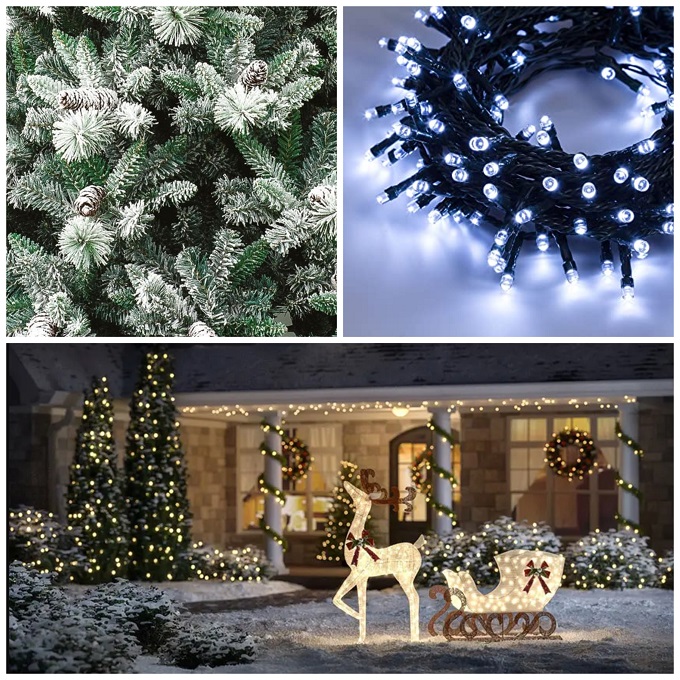 Scatola Decorazioni Natalizie Navaris - Organizer Con 64 Scomparti Per Palline, Lucine E Addobbi - Foto 6