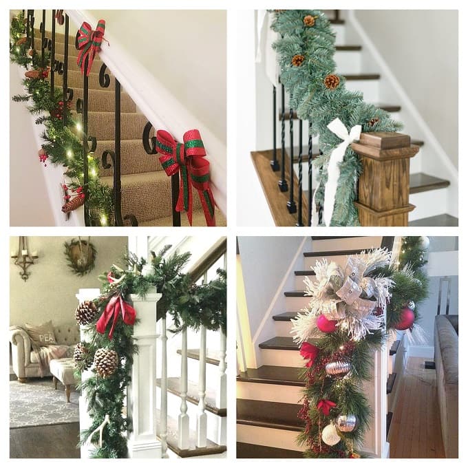 Ringhiere Scala Addobbi Scala Natale Come Addobbare la Scala per Natale - Come Fare, Allestire e Decorare