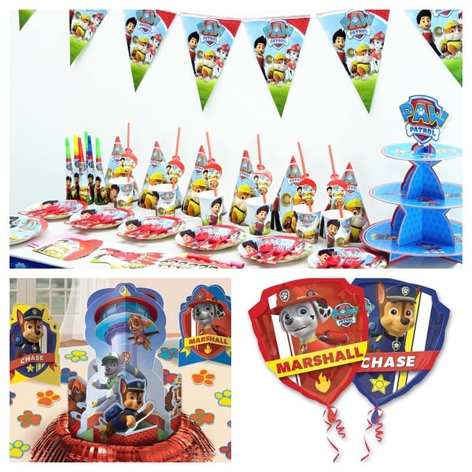 Kit Compleanno Paw Patrol Per 3 Anni - Decorazioni, Piatti, Palloncini | Tema Cane Per Feste Bambini - Foto 5