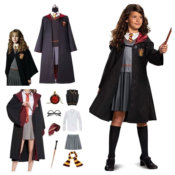 Costume di Hermione Granger fai da te per Halloween e Carnevale