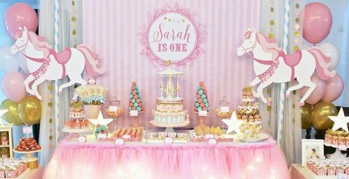 Come decorare una festa a tema carosello giostre fai da te con deorazioni ed addobbi
