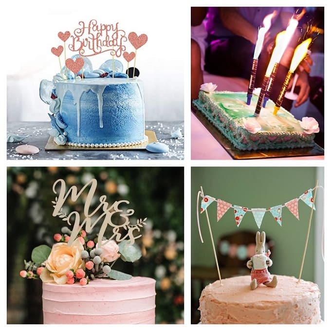 Candele verdi per 10° compleanno per torte, numero 10 candela topper per torta per feste, anniversari, matrimoni, celebrazioni