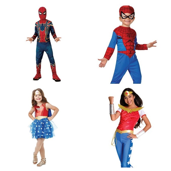 Costume per travestimento - Blu/Spiderman - BAMBINO