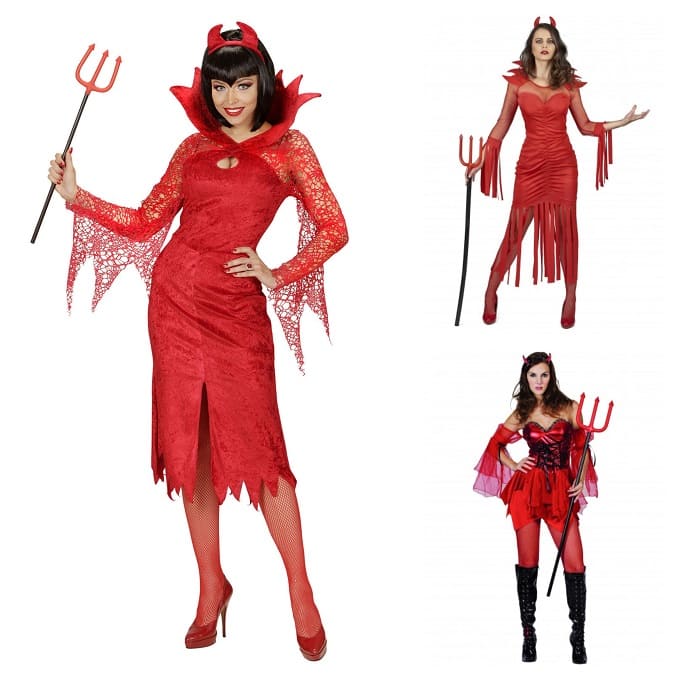 vestito diavolo halloween donna